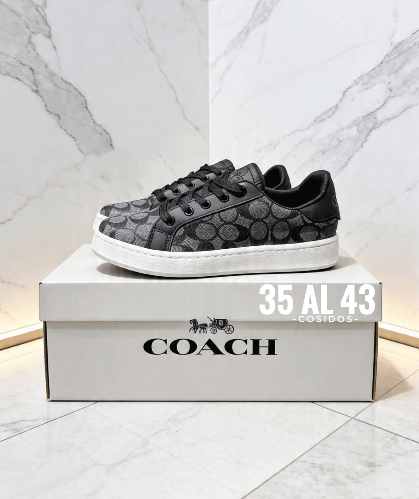 Bellos Tenis Coach Negro